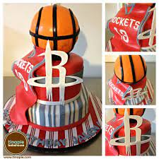 Houston Rockets Cake Rocket Party Rocket Cake Basketball Theme Party