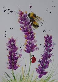 Start with dry paper at a 45 degree angle. 80 Simple And Easy Watercolor Paintings Ideas For Beginners Bee Painting Watercolor Paintings Easy Watercolor Paintings For Beginners