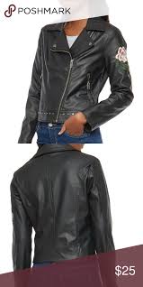 Floral Embroidered Black Faux Leather Moto Jacket Black Faux Leather Moto Jacket Faux Leather Moto Jacket Red Plaid Jacket