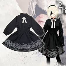 Nier Automata 2b Casual Style Dress Sp1710546 Black Dresses Casual Cosplay Dress Anime Cosplay Costumes