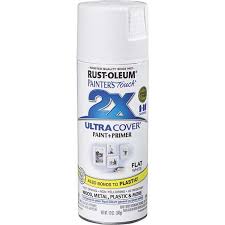 Rust Oleum 12 Oz White Painter S Touch 2x Ultra Cover Spray Paint Flat