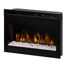 Even though most electric fireplace inserts are designed to be placed into fireboxes, there are exceptions to this rule, and this insert is such an exception. 26 Dimplex Plug In Electric Fireplace With Acrylic Ice Driftwood River Rock Bed