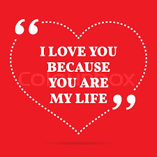 Inspirational Love Quote I Love You Stock Vector Colourbox