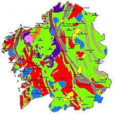 Mapa Geologico Simplificado De Galicia Mapas Mapa De Galicia Ciencias De La Naturaleza