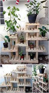 If you love plants then you must know how to display them properly! 40 Unique Diy Pallet Furniture Project Ideas To Try Wood Pallet Furniture Pallet Diy Diy Pallet Furniture