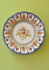 Italian Ceramic Hand Painted Plate Signed Decorative Tuscan Etsy Hand Painted Plates Tuscan Plates Ceramic Hand