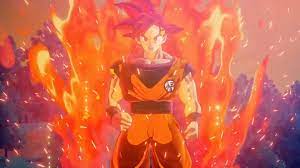 Cooler's revenge, by akira toriyama (daizenshuu 6) the super saiyan transformation made its movie debut in the film dragon ball z: Dragon Ball Z Kakarot Trailer Gives First Glimpse Of Dlc Goku Super Saiyan God Beerus More