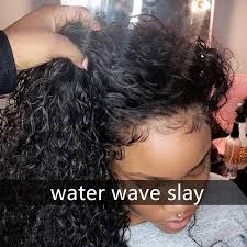 Brazilian Virgin Water Wave Glueless Full Lace Silk Top Wig Www888