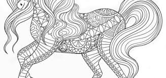 Ausmalbilder mandala bestehend aus schönen tieren, blumen und anderen mustern. Malvorlagen Erwachsene Pferde Coloring And Malvorlagan