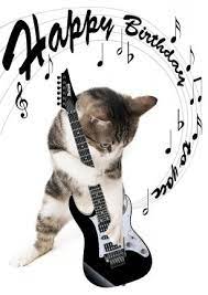 Verjaardagskaart Kat Met Gitaar Speelt Happy Birthday To You Happy Birthday Cat Happy Birthday Greetings Happy Birthday Cousin