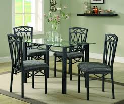 Explore 198 listings for metal top dining table at best prices. Transitional Black Dinette Set Black Rectangular Dining Table Glass Dining Room Sets Dining Table