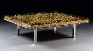 gold table by yves klein 1961 yves klein coffee table gold home decor
