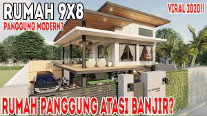3d model collection palm oil mill. Desain Rumah Panggung Modern 9x8 Dengan Air Terjun Kolam Koi Youtube