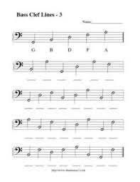 Memorize the names of the spaces in the bass clef by using an acronym. Bass Clef Lesson Plans Worksheets Lesson Planet