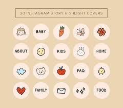 Aesthetic Instagram Highlight Icons Tumblr Family 20 Instagram Highlight Covers For Kids Instagram Icons Highlight Covers Story Highlight Icons Social Media Icons Stiker Lucu Stiker Seni Buku 20 instagram highlight covers for kids