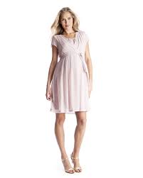 Questo abito donna elegante e confortevole è così universale, che si può indossare come vestito di svago, andare a lavorare vestito. Seraphine Jodie Abito Premaman E Allattamento Elegante Chiffon Rosa Malva Donna