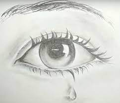 Eye art print eye dr. 10 Drawings Of Eyes With Tears Crying Eye Step By Step