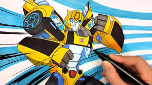 In most incarnations, bumblebee is a small, yellow autobots with the altmode of a compact car. How To Draw Bumblebee Transformers Cyberverse Step By Step Drawing For Kids Coloring Pages Youtube