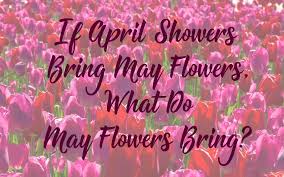 April showers bring may flowers meaning. If April Showers Bring May Flowers What Do May Flowers Bring
