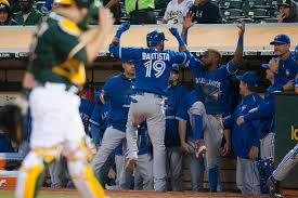 1.7) vs frankie montas (s/o: Donaldson Blue Jays Knock Around A S Sfbay