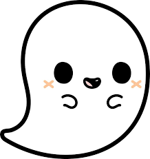 Cute Spooky Ghost Sticker By Peppermintpopuk Cute Animal Drawings Kawaii Cute Easy Drawings Cute Kawaii Drawings