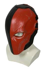 Scary Halloween Costumes Deathstroke Mask Updated Adult Halloween Cosplay Costume Helmet Accessory O S Scary Halloween Costumes Helmet Accessories Head Mask