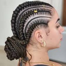 Bantu Knots with Braids