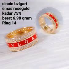 Kepala perwakilan bank indonesia provinsi dki jakarta onny widjanarko mengatakan inflasi dki jakarta pada juli 2021 tercatat sebesar 1,02 persen secara tahunan. Jual Cincin Wanita Emas Rosegold Bvlgari Kadar 75 Persen 6 98 Gram Di Lapak Toko Emas Jfaf Bukalapak