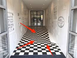 From diagram to rough sketch and on to more formalized plan layouts. This Genius Optical Illusion Stops People From Running In The Hallway