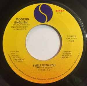 Modern English – I Melt With You – Vinyl (7", 45 RPM), 1982 [r10299746] |  Discogs