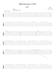 There you'll find classical sheet music, pop, rock, jazz or film scores for the xylophone, vibraphone or marimba. Mikrokosmos Tab Bts ë°©íìëë¨ Sheet Music For Guitar Solo Musescore Com