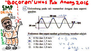 Maybe you would like to learn more about one of these? Frekuensi Dan Kecepatan Gelombang Dari Gambar Bocoran Un Smp Ipa 2016 Pak Anang T2 Drill 002 No12 Youtube