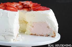 It gives unbelievable aroma to the cake. Strawberries And Cream Angel Food Cake Real Housemoms