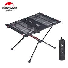 Zeny portable folding picnic double chair w/umbrella table cooler beach camping chair by goplus. Naturehike Portable Folding Camping Table Fishing Table Aluminum Foldable Outdoor Table Lightweight Roll Up Beach Picnic Table Buy At The Price Of 45 00 In Aliexpress Com Imall Com