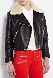 Black Rita Leather Jacket By Acne Fashion Outlet Fashion Leather Jacket