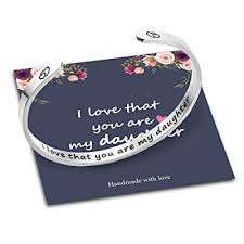 Looking for the perfect personalized gifts for her? Buy Bracelets For Women Personalized Gifts Stainless Steel Engraved Funny Quote Inspirational Bracelet Birthday Christmas Funny Gifts For Friend Mom Sister Daughter Personalized Gift For Her Online In Turkey B08n56ysl5
