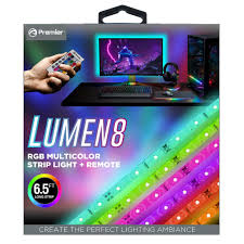 Premier Lumen 8 Multi Color Led Strip Light With Remote Shop Smart Home Accessories At H E B