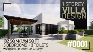 36 awesome of modern roman villa floor plan stock modern roman villa floor plan photos of greco roman cities what became it like to are living in corinth thessalonica sepphoris and caesarea maritima. Archiexpress Villa 1 Storey 3 Bedrooms Minimalist Modern House Tour Design Inspiration 3d Plan Youtube