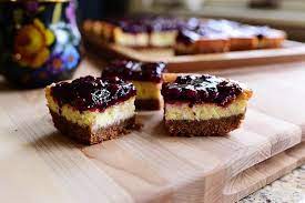 Blackberry Cheesecake Squares Recipe With Images Blackberry Cheesecake Desserts Cheesecake Squares