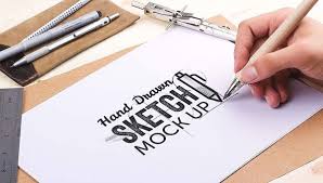 25 Sketch Mockup Photoshop Templates Free Premium Download How To Draw Hands Free Hand Drawing Graphic Design Goodies
