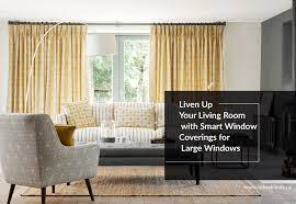 Opt for thick white you don't need a curtain on every window. Smart Window Coverings For Large Windows Zebrablinds Ca