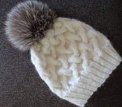 Free Knitting Pattern For Winter Cable Hat With Pompom Cable Knit Hat Pattern Cabled Hat Pattern Crochet Knit Hat