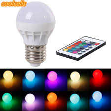 New 3w E27 Led Rgb Led Light Bulb With Ir Remote Control Lamp Color Changing Ac 85 265v 16 Colors Changing Led Bulbs Tubes Led Bulbs Tubes Aliexpress