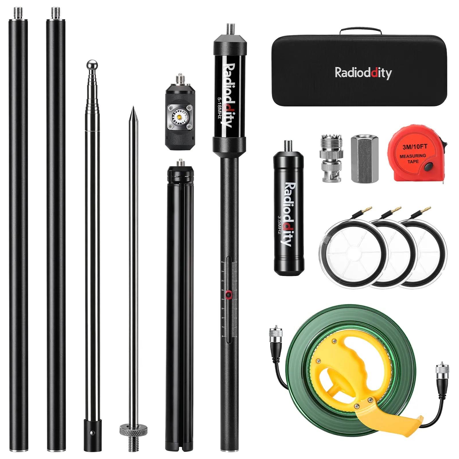 Radioddity HF-010 Portable HF Antenna 80m-6m Full Band