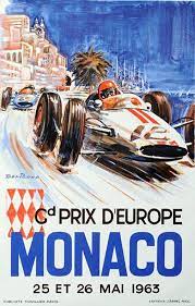 We have almost everything on ebay. 1963 Monaco Grand Prix Poster Grand Prix Posters Monaco Grand Prix Posters Vintage Racing Poster
