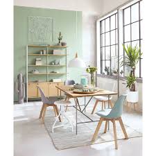 Des bureaux de télétravail design pour titiller votre créativité. Chaise Style Scandinave Vert D Eau Et Chene Massif Ice Maisons Du Monde Chaise Style Scandinave Chaise Design Idee Deco Appartement