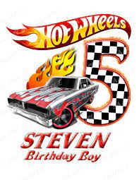 Hot Wheels Birthday Boy Iron On Transfer Printable Png Any Name Age Hot Wheels Birthday Hot Wheels Hot Wheels Themed Birthday Party