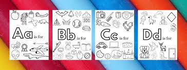 These alphabet coloring sheets are super simple to complete, but lots of fun! Alphabet Coloring Pages 26 Free Printable Pages Hey Kelly Marie