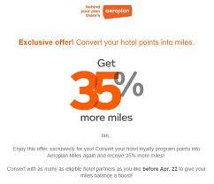 should i transfer my 60 000 bonvoy points to aeroplan with