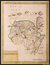 Groningen Antique Map Groningue Drente Le Rouge Netherlands Map Map Antique Map